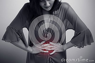 Have a Stomachache Stock Photo