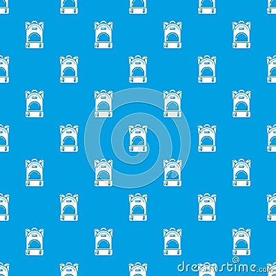 Haversack pattern vector seamless blue Vector Illustration