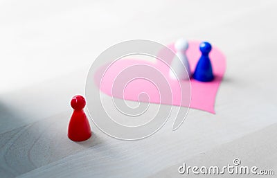 Having affair, infidelity or cheating concept. Stock Photo