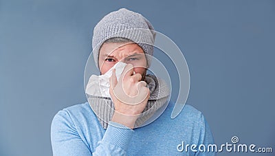 Having a cold Stock Photo