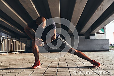 Having a good stretch. Stock Photo