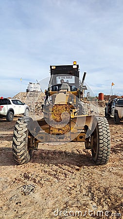 havy equipment grader Editorial Stock Photo