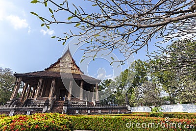 Haw Phra Kaew is a former temple in Vientiane, Laos. Editorial Stock Photo