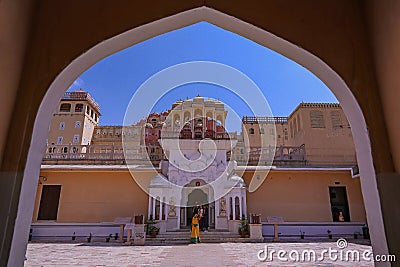Hawa Mahal Entrance Jaipur, Rajasthan, India Editorial Stock Photo