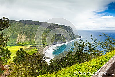 Hawaii big island panoramic coastal view Stock Photo