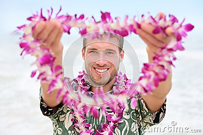 https://thumbs.dreamstime.com/x/hawaii-caucasian-man-welcome-hawaiian-lei-male-tourist-portrait-holding-flower-necklace-giving-to-camera-as-52124237.jpg