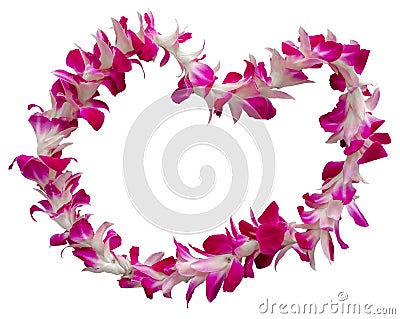 Hawaii Lei On A White Background Stock Photo