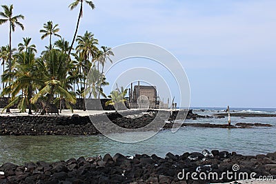 Hawaii Place of Refuge Stock Photo