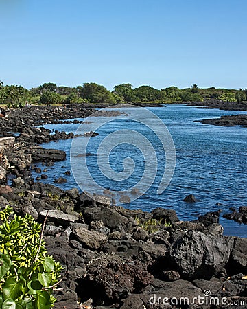 Hawaii's Whittington Beach Park Stock Photo