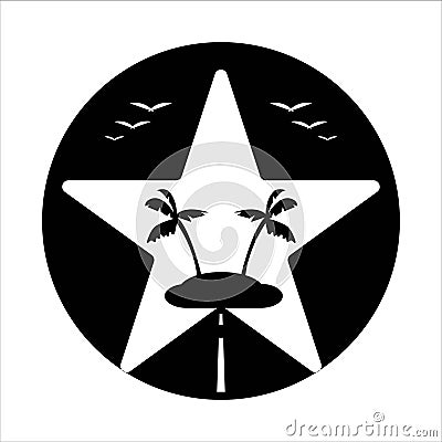 Hawaii statehood day icon logo design illustration gp to hawaii web Cartoon Illustration