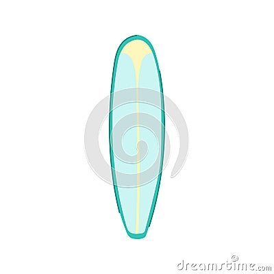 hawaii surfboard cartoon vector illustration Vector Illustration