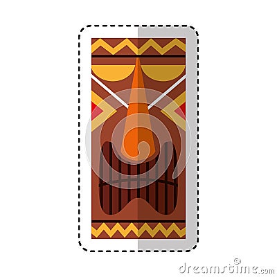 Hawaii token culture icon Vector Illustration