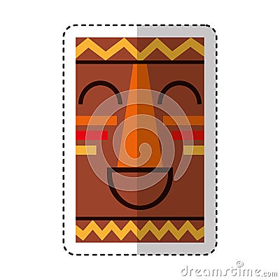 Hawaii token culture icon Vector Illustration