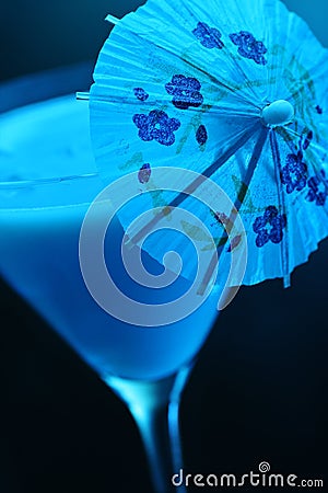 Hawaiian Blue cocktail Stock Photo