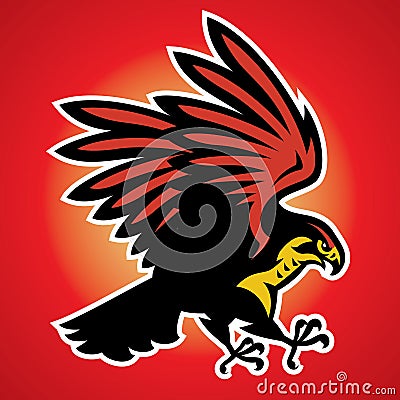 Hawk Bird Mascot Vector Illustration