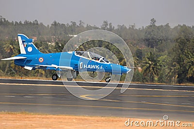 Hawk-i at Aero India 2017 Editorial Stock Photo