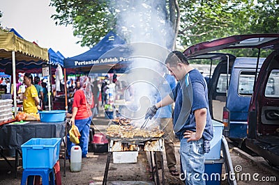 Hawkers at the bazaar Ramadan Editorial Stock Photo