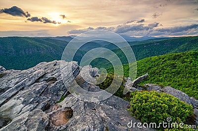 Hawkesbill Mountain, North Carolina Stock Photo