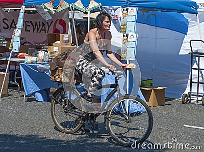 Hawthorn Street Fair, Portland, Oregon, Community Annual Event Editorial Stock Photo