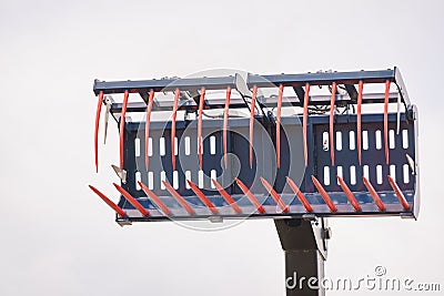 Hay loader agricultural machinery Stock Photo