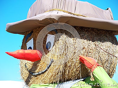 Hay Man Stock Photo