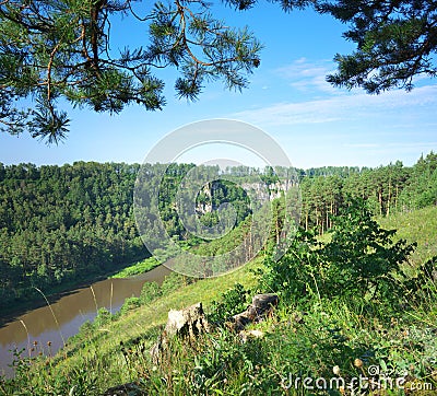 Hay River. Russia, South Ural. Stock Photo