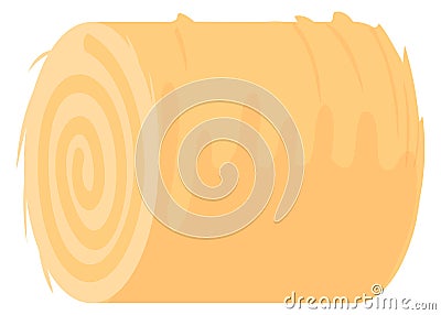 Hay roll icon. Dry crop. Straw bale Vector Illustration