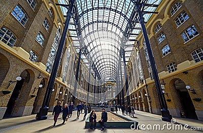 Hay`s Galleria, London, UK Editorial Stock Photo