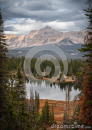 Hayden mountain peak in Uinta Wasatch cache National forest Stock Photo