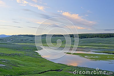 Hayden Valley, Yellowstone National Park Stock Photo