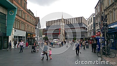 Haymarket Memorial Clock Tower - Leicester England Editorial Stock Photo