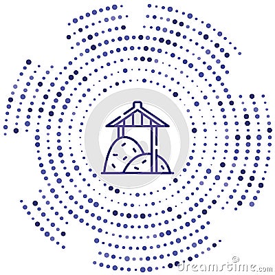 haystack vector icon. haystack editable stroke. haystack linear symbol for use on web and mobile apps, logo, print media. Thin Vector Illustration