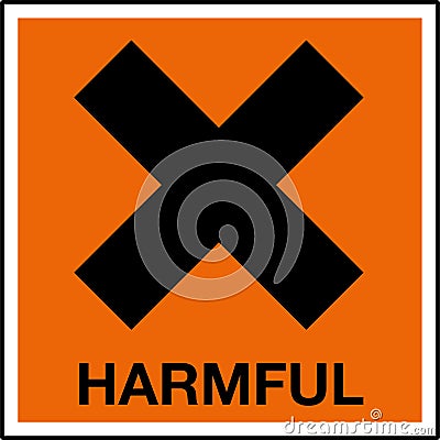 Hazardous Substances Identification Storage Area Marking Label Warning Symbol Harmful Stock Photo
