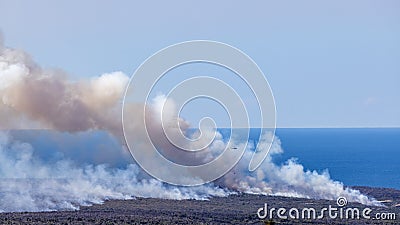 Hazard Reduction fire Stock Photo