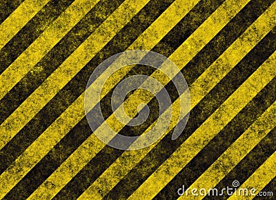 Hazard or warning stripes sign Vector Illustration