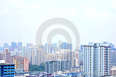 Haze Singapore, Mount Faber Park Editorial Stock Photo