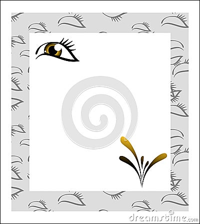 Hazel eye frame Stock Photo