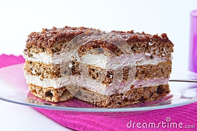 Hazelnut cake Stock Photo