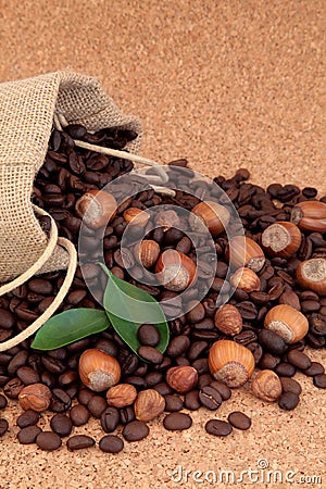 Hazelnut Coffee Stock Photo