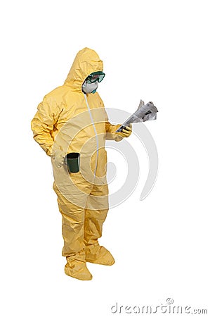 Hazmat Suit Stock Photo