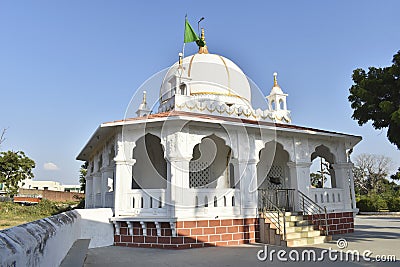 Hazrat Pir Ilyas Ahmed Khattu Bawa Dargah and Mosque, rear view at Dholka Stock Photo