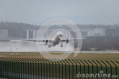 HB-JHE Swiss Airbus A330-343 jet in Zurich in Switzerland Editorial Stock Photo