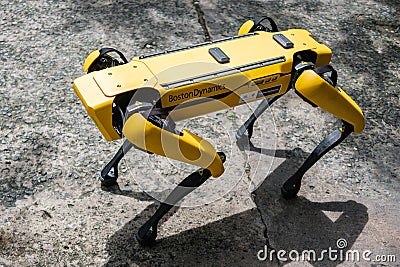 HCMC, Vietnam - Jul 2022: Robot Dog Boston Dynamics Editorial Stock Photo