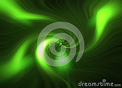 Hd abstract green fractal background, abstract green background with lines, abstract green swirl wallpaper, green lights on abstra Stock Photo