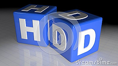 HD cubes Stock Photo
