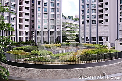 HDB flats SkyResidence in Dawson estate District 3 neighbourhood, modern public residential housing by the government Build to Stock Photo