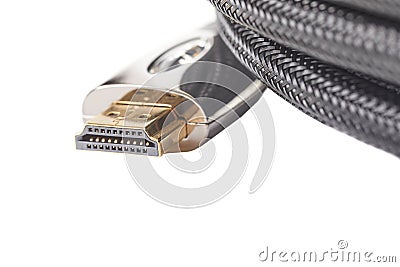 HDMI Display Cable Stock Photo