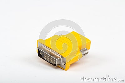 HDMI to DVI Converter Stock Photo