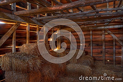 HDR barn Stock Photo