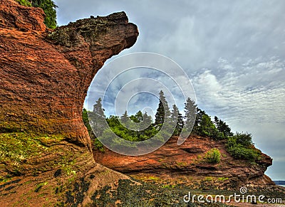 HDR St Martins Caves Jagged Stock Photo